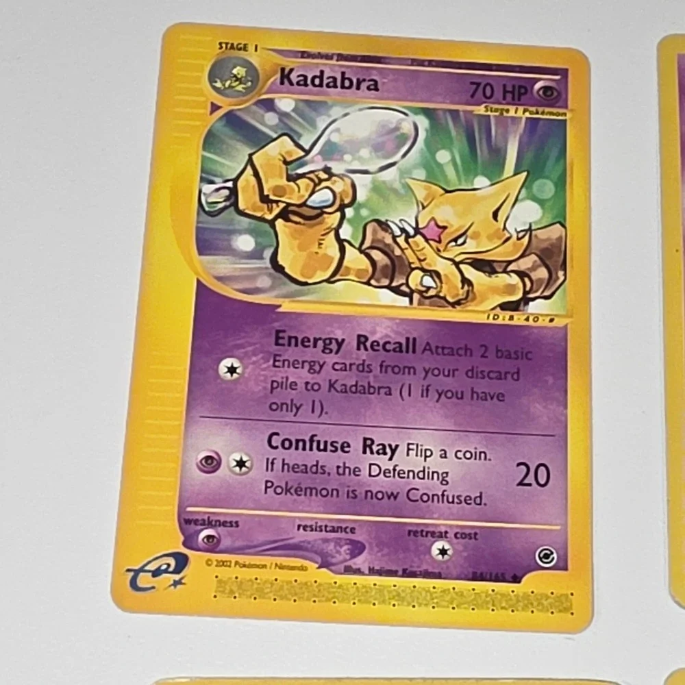 Pokemon Abra Kadabra Card Lot 6pc Dark Kadabra Sabrinas Abra E-Reader Vintage